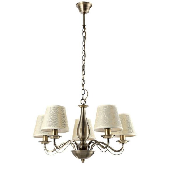 Подвесная люстра, вид лофт 9368 Arte Lamp цвет:  кремовый - A9368LM-5AB