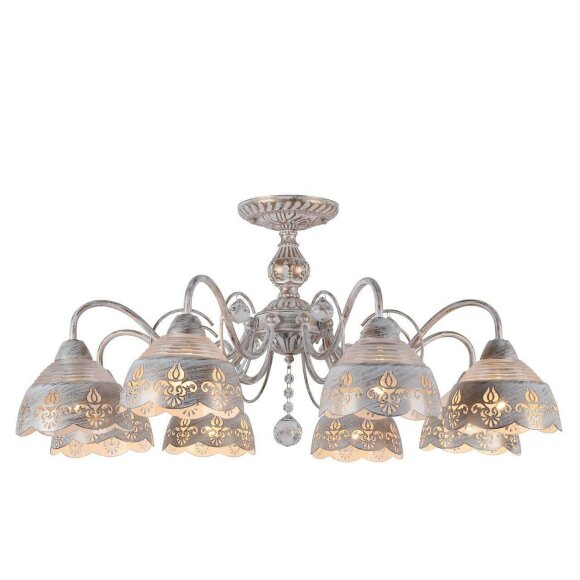 Потолочная люстра, вид классика Sicilia Arte Lamp цвет:  бежевый - A9106PL-8WG