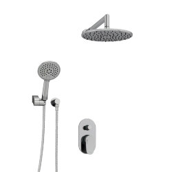 Встраиваемый комплект для душа с верхней душевой насадкой и лейкой A14030 WasserKRAFT Donau 5300 цвет: Хром Встраиваемый комплект для душа с верхней душевой насадкой и лейкой A14030 WasserKRAFT Donau 5300 цвет: Хром