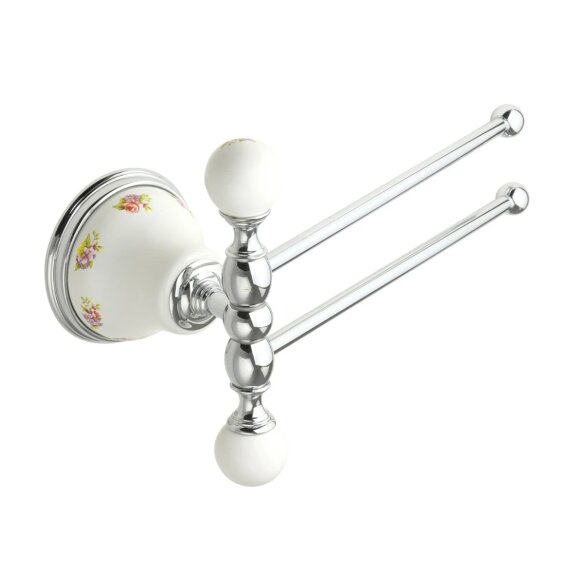 Полотенцедержатель двойной, поворотный, L25 cм, Migliore Provance, хром арт. 17669