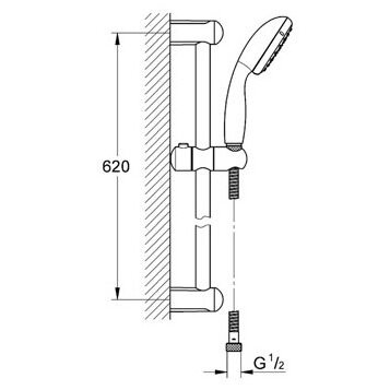 Комплект смесителей для ванной комнаты 3 в 1 Grohe Eurosmart 124446 цвет: хром