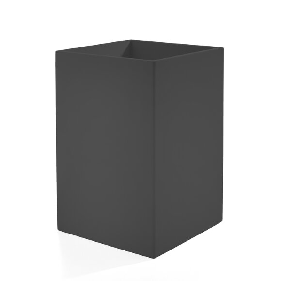 3SC Ведро, без крышки, 20х30х20 см, композит Solid Surface,  Mood Black цвет: черный арт. MN65A