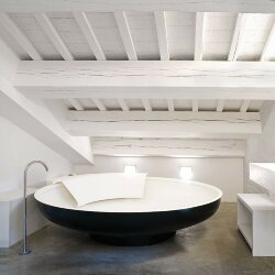 Ванна отдельностоящая d204x50 см, Ufo Agape, черный матовый - AVAS0906ZG