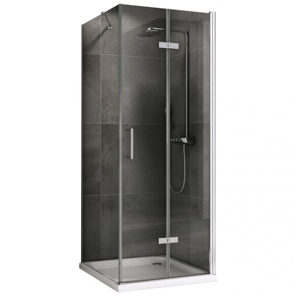 Душевой уголок Zart 800x700мм, Хром, ABBER арт. AG08080P-S71