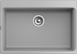 Кухонная мойка Axel 730x520, 1 чаша, Rivelato, Х-70 grigio metallizzato цвет: серый