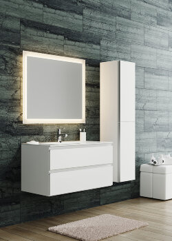 Тумба для раковины 2 выдвижных ящика (раковина r9070d) SANVIT AVENU-2 арт. kavenu2070w