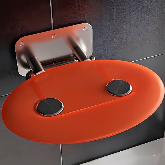 Сиденье для душа Ravak p ii orange прозрачно-оранжевое нержавеющая сталь Ovo (Чехия) - B8F0000050