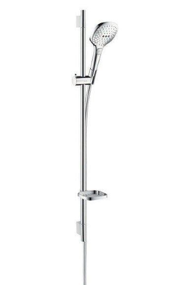 Hansgrohe душевой гарнитур со штангой 90см и мыльницей, Raindance Select E, матовый хром арт. 26623400