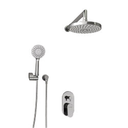 Встраиваемый комплект для душа с верхней душевой насадкой и лейкой A14229 WasserKRAFT Donau 5300 цвет: Хром Встраиваемый комплект для душа с верхней душевой насадкой и лейкой A14229 WasserKRAFT Donau 5300 цвет: Хром