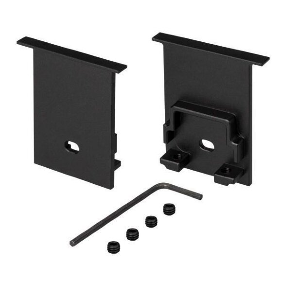 Набор заглушек SL-Comfort-3551-F Black c отверстием Arlight - 031786