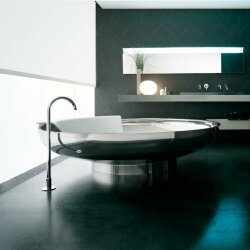 Ванна отдельностоящая d204x50 см, Ufo Agape, хром глянцевый - AVAS0906DA