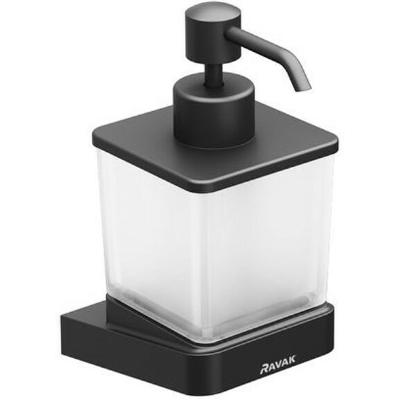 Дозатор для жидкого мыла Ravak черный матовый 10° (Чехия) - X07P559
