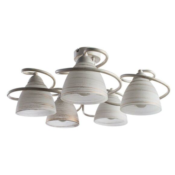 Потолочная люстра, вид прованс Fabia Arte Lamp цвет:  белый - A1565PL-5WG