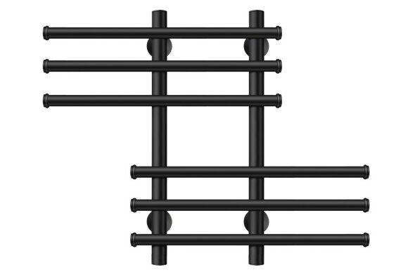 Полотенцесушитель электрический, черный матовый, Secado 60x20x50, Турин 5 - 4673739245118