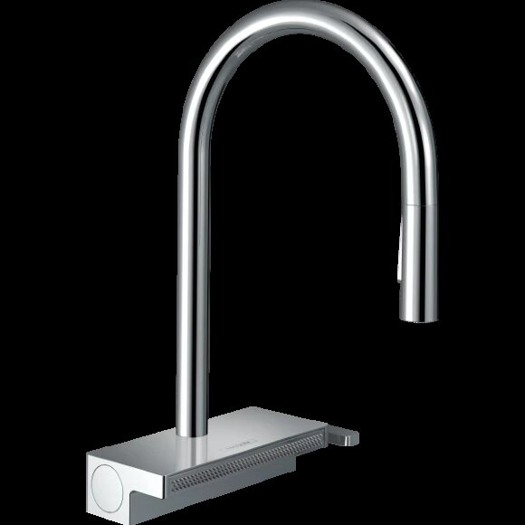 Hansgrohe смеситель для кухни, с вытяжным душем, Aquno Select M81, глянцевый хром арт. 73837000