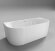 BelBagno Акриловая ванна 170x80, пристенная, полукруглая, белая, арт. BB713-1700-800-MATT