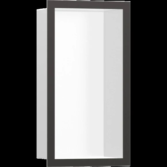 Hansgrohe настенный короб с цветом корпуса и дизайнерской рамой, 30х15х10 см, XtraStoris Individual, матовый черный арт. 56096340