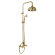 Душевая стойка Carlo Frattini Elizabeth F5085/2OR, в комплекте: стойка, ручной душ, шланг, верхняя лейка, цвет: золото