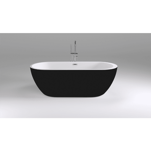 Акриловая ванна (1700x800x580), SB105 Black, Black&White арт. 105SBBL