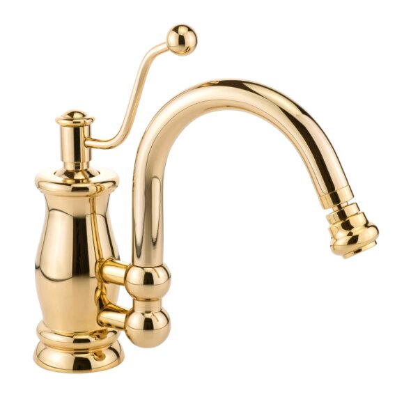 Смеситель для биде моноком., донный клапан "click-clack" с переливом, Migliore Vivaldi, золото арт. 19543 Смеситель для биде моноком., донный клапан "click-clack" с переливом, Migliore Vivaldi, золото арт. 19543