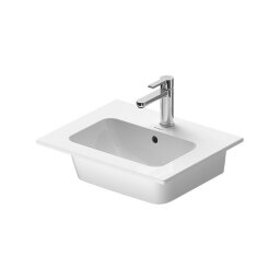 Раковина накладная 53х43см, с переливом, с 1 отв., DURAVIT Me by Starck - 2336530000 цвет: белый