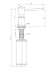 Дозатор для жидкого мыла хром, D003-CR Kraft Paulmark