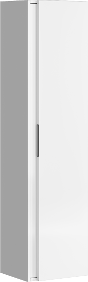 AQWELLA Accent Универсальный левый/правый пенал с одной дверью в белом цвете - ACC0535W