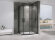 Душевой уголок Schwarzer Diamant 1100x900мм, Черный, ABBER арт. AG01119B