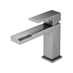 Смеситель для раковины BELZ B613-3, B10613-3 цвет: вороненая сталь