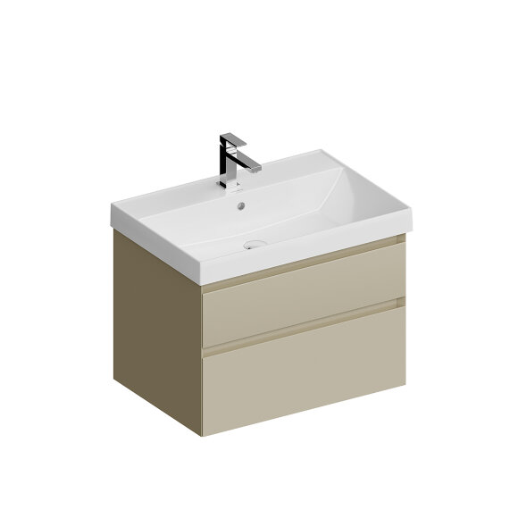 Тумба подвесная с ящиками 70см, Kerama Marazzi Cubo, CUB.70.2\LIM цвет: лимо матовая