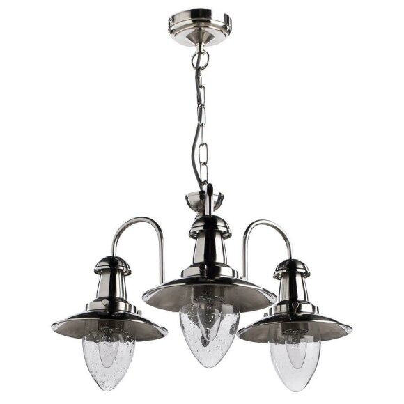 Подвесная люстра, вид морской Fisherman Silver Arte Lamp цвет:  серебро - A5518LM-3SS