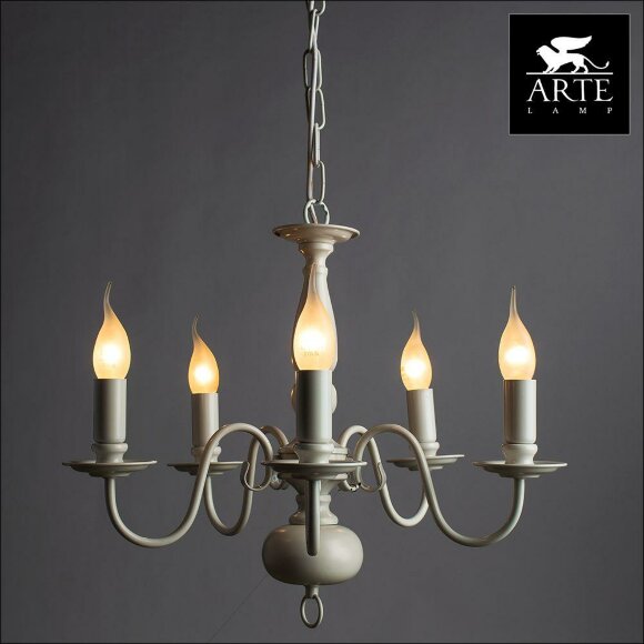 Подвесная люстра, вид ретро Antwerpen Arte Lamp цвет:  белый - A1029LM-5WC