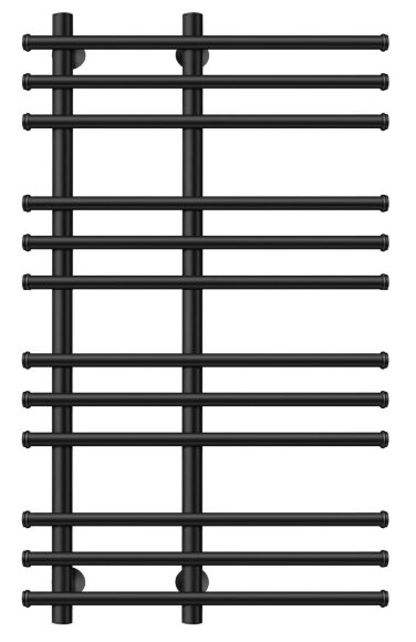 Полотенцесушитель электрический, черный матовый, Secado 100x20x60, Турин 3 - 4673739244708