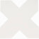 Керамическая плитка BECOLORS CROSS 13,25X13,25 WHITE CEVICA арт. CV67368