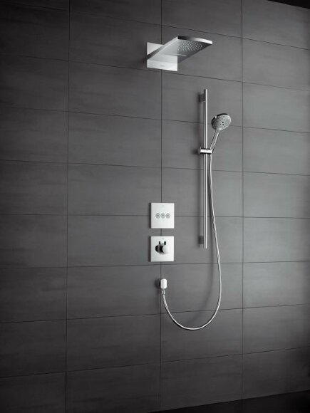 Hansgrohe душевой гарнитур со штангой 90см и мыльницей, Raindance Select S, глянцевый хром арт. 26631000 Hansgrohe душевой гарнитур со штангой 90см и мыльницей, Raindance Select S, глянцевый хром арт. 26631000
