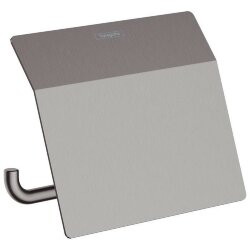 Hansgrohe держатель туалетной бумаги с крышкой, AddStoris, матовый черный арт. 41753340