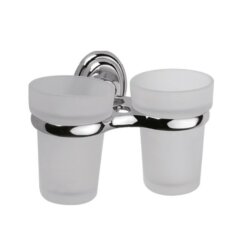Стакан для ванной комнаты двойной хром, Haiba - HB1508