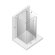 Душевое ограждение R 100x110x200 Reflexa black New Trendy черный арт. EXK-5030