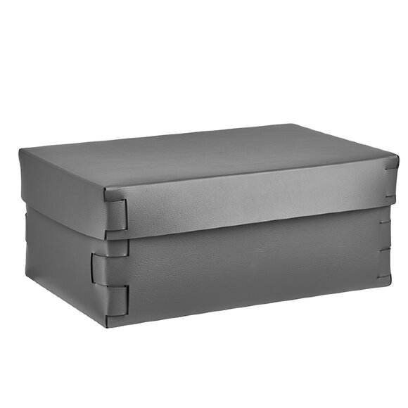 Коробка Snob ADJ Италия, 32x20xH13,5 цвет: серый (черный) арт. 3220.03/01