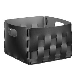 Корзинка Bottega ADJ Италия, 25x25xH20 цвет: черный (серый) арт. 1044.01/03 Корзинка Bottega ADJ Италия, 25x25xH20 цвет: черный (серый) арт. 1044.01/03