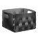 Корзинка Bottega ADJ Италия, 25x25xH20 цвет: черный (серый) арт. 1044.01/03