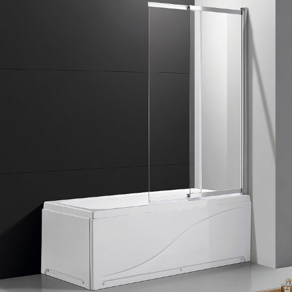 Шторка на ванну SLIDER Хром Cezares - SLIDER-VF-11-80/150-C-Cr