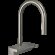 Hansgrohe смеситель для кухни, с вытяжным душем, Aquno Select M81, матовая нержавеющая сталь арт. 73837800