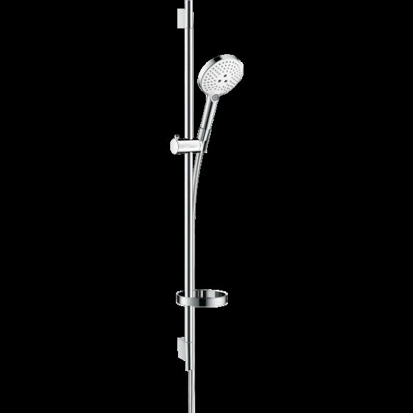 Hansgrohe душевой гарнитур со штангой 90см и мыльницей, Raindance Select S, матовый хром арт. 26631400
