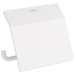 Hansgrohe держатель туалетной бумаги с крышкой, AddStoris, матовый белый арт. 41753700