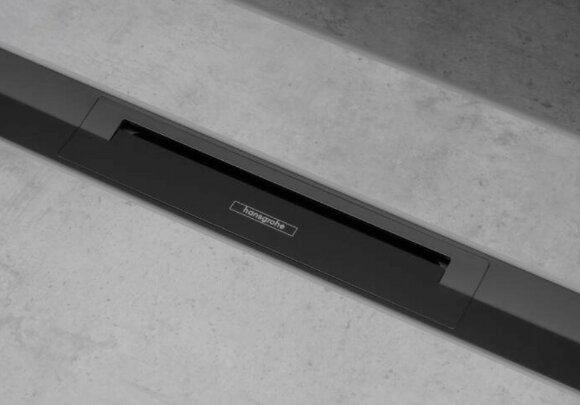 Hansgrohe внешняя часть трапа для душа 70 см, укорачиваемая, RainDrain Flex, матовый черный арт. 56050670 Hansgrohe внешняя часть трапа для душа 70 см, укорачиваемая, RainDrain Flex, матовый черный арт. 56050670