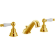 Смеситель для раковины на 3 отверстия, с донным клапаном CISAL Arcana Toscana цвет: золото/белый арт. TS00102024