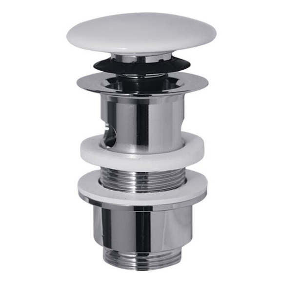 Донный клапан "click-clack", 1"1/4 под перелив керамика , Migliore Ricambi, хром арт. 17954 Донный клапан "click-clack", 1"1/4 под перелив керамика , Migliore Ricambi, хром арт. 17954