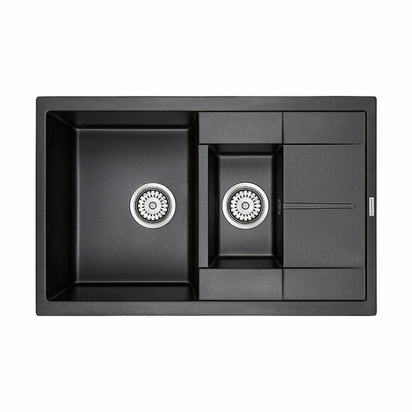 Кухонная мойка из кварца Feste Paulmark 775х495 мм, PM237850-BL цвет: черный