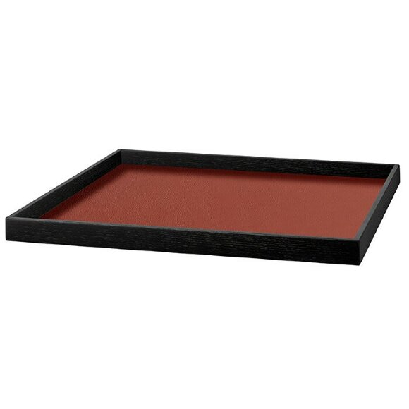 Поднос Mondo ADJ Италия, 25x25xH3 цвет: коньяк (бордо) арт. 0062.09/30